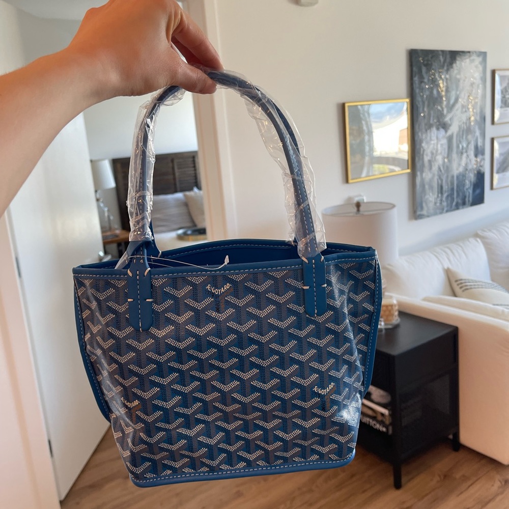 DUPE Goyard Anjou Mini Blue